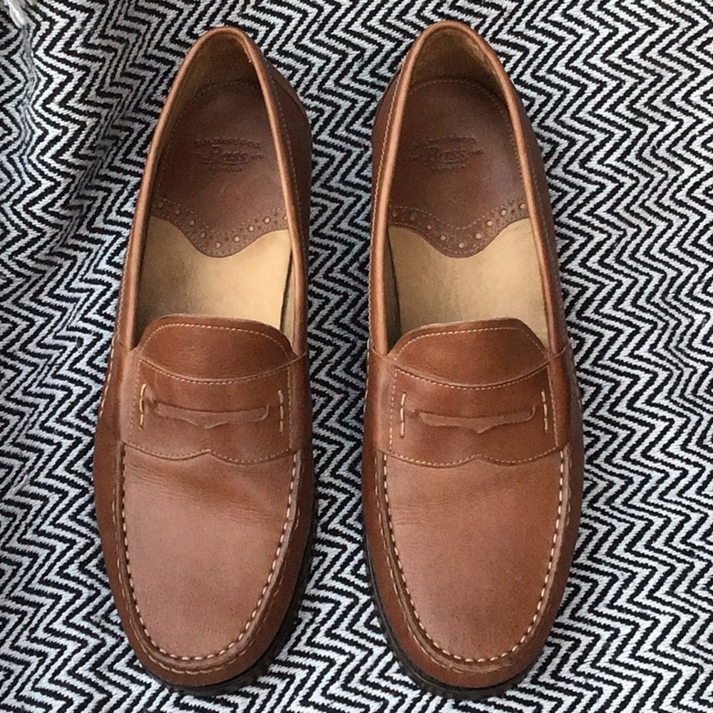 G.H.Bass co.loafers size 13 brown genuine leather